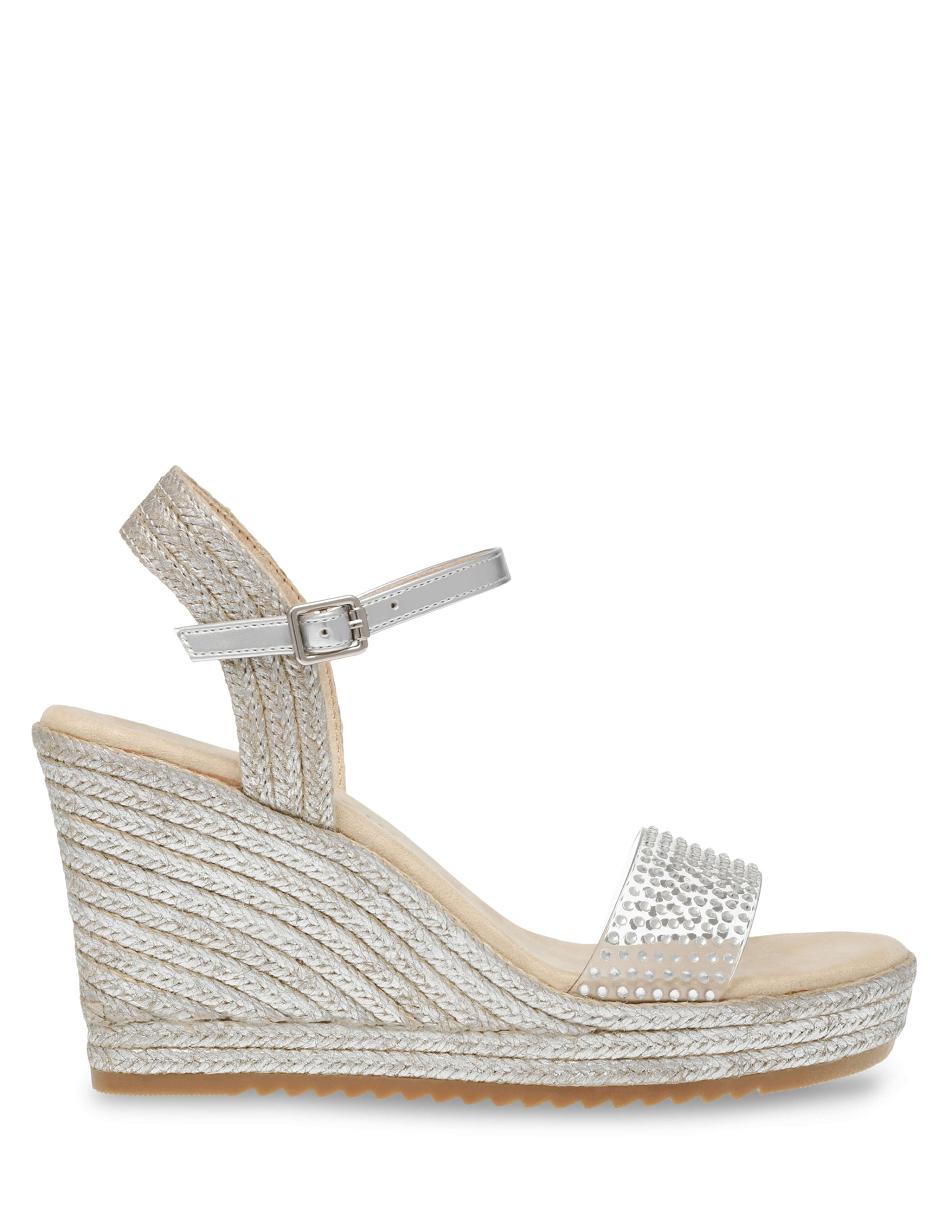 Anne Klein Wylie Crystal Wedges Silver | DSGVO23830