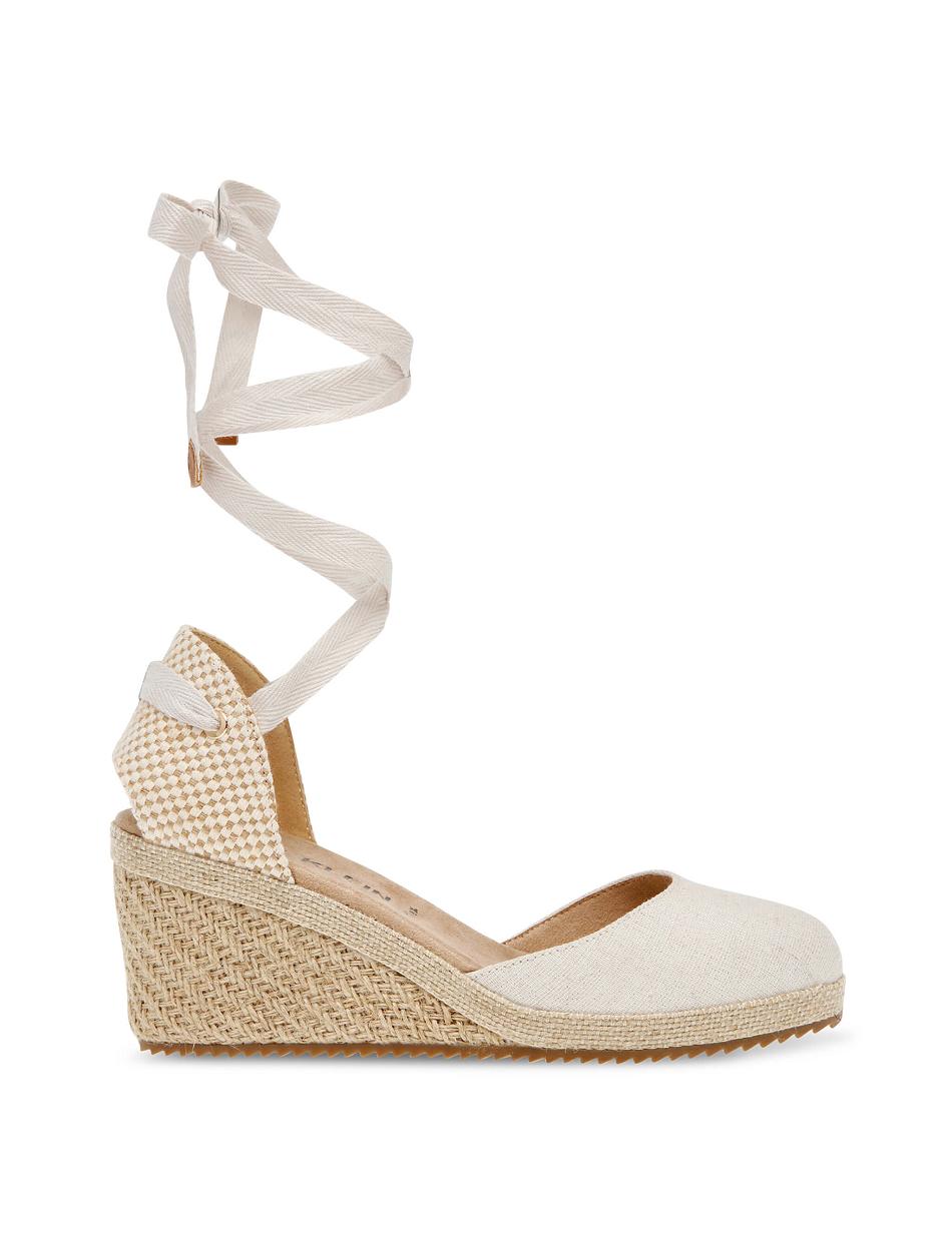 Anne Klein Zelda Wedges Beige / Silver | SGNZX27876