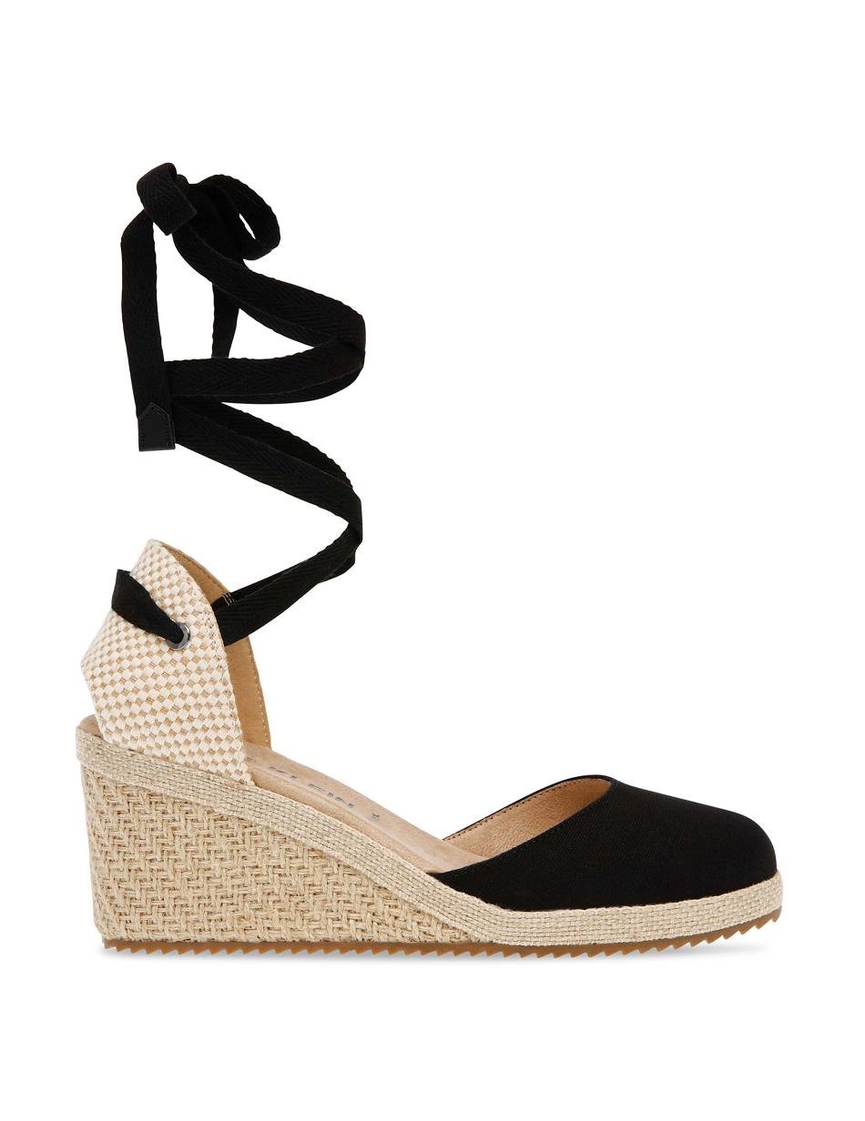 Anne Klein Zelda Wedges Black | ASGWC36306