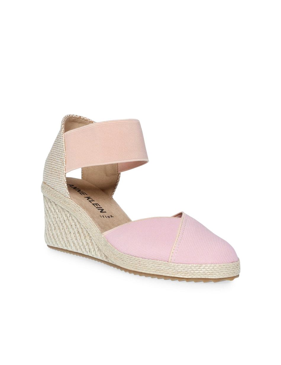 Anne Klein Zoey Round Toe Espadrilles Wedges Pink | GSGUC67940